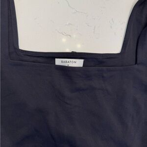 Babaton Black Square Neck Bodysuit